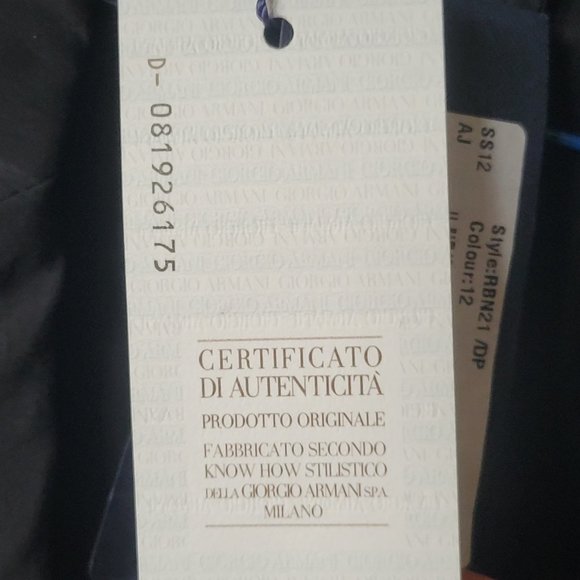 Armani Jeans Black Cupro Blazer - Picture 10 of 16